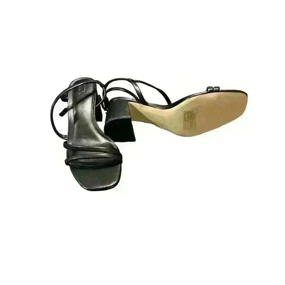 Nordstrom Rack Women's Size 11 Black Strappy Block Heels 3" Strappy Sandal - Picture 8 of 8